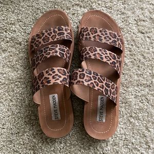 Steve Madden leopard pascale sandals